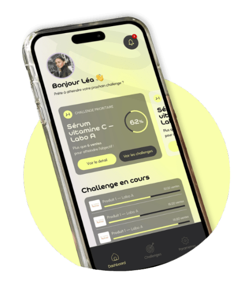 Apercu du pilotage manager sur mobile